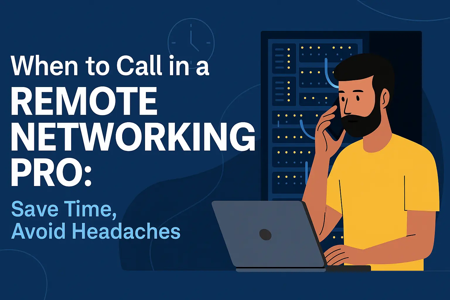 when to hire remote network support technician during an outage